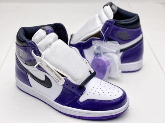 Air Jordan Retro 1 High OG 'Court Purple' Sneakers Replica 7