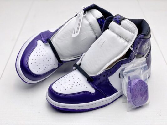 Air Jordan Retro 1 High OG 'Court Purple' Sneakers Replica 8