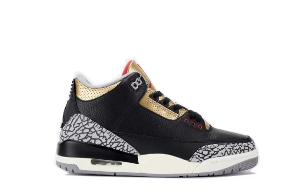 Air Jordan 3 “Black Cement Gold” 2022