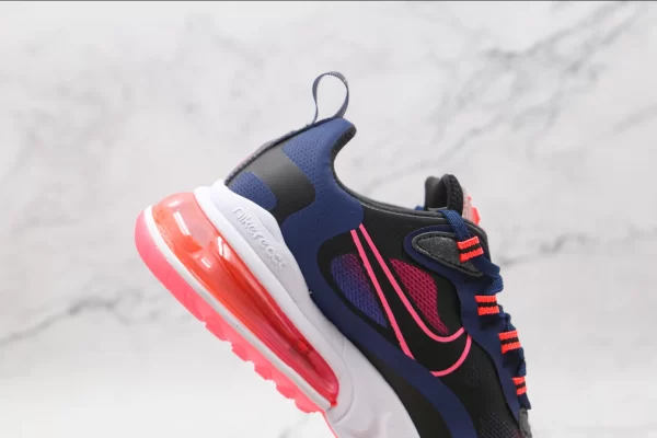 Nike Womens Air Max 270 React SE Midnight Navy Crimson Pink Black