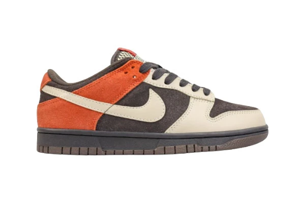 Nike Dunk Low Panelled Suede And Woven